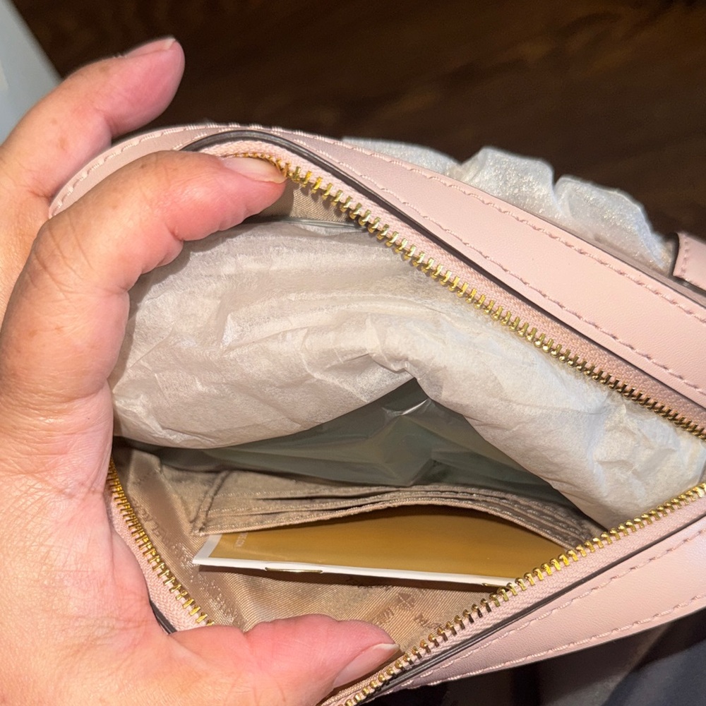Michael Kors Light Pink Belt Bag with Gold Accents - Picture 3 of 5
